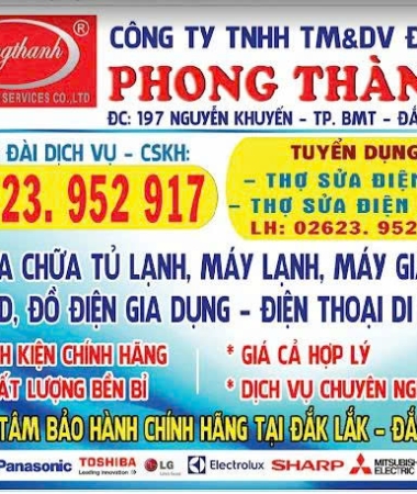 Top dịch vụ sửa chữa điện lạnh BMT được khách hàng tin dùng năm 2025